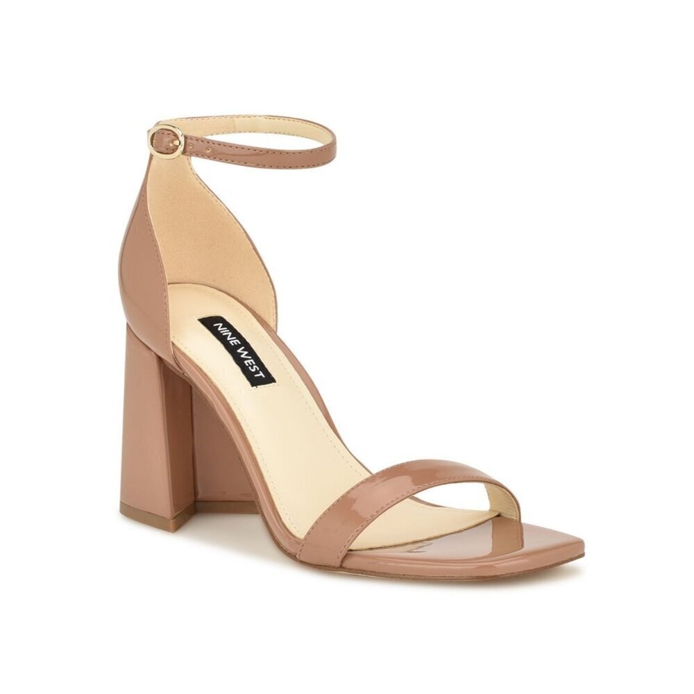 Nine West Women's 7 ilea Ankle Strap Sandals Medium Natural